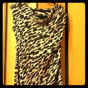 Size 8 H&M Animal Print Dress- Satin-like material